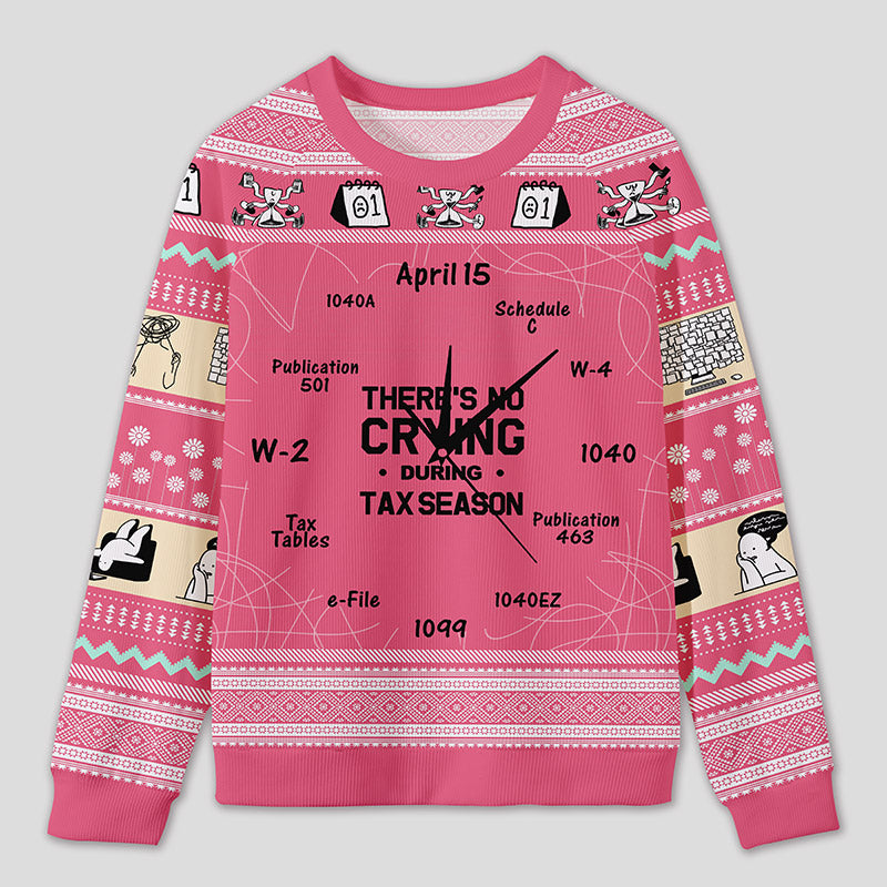 Personalized Tax Countdown Humor Ugly Sweater Office Holiday Party Gift for Accounting Pros