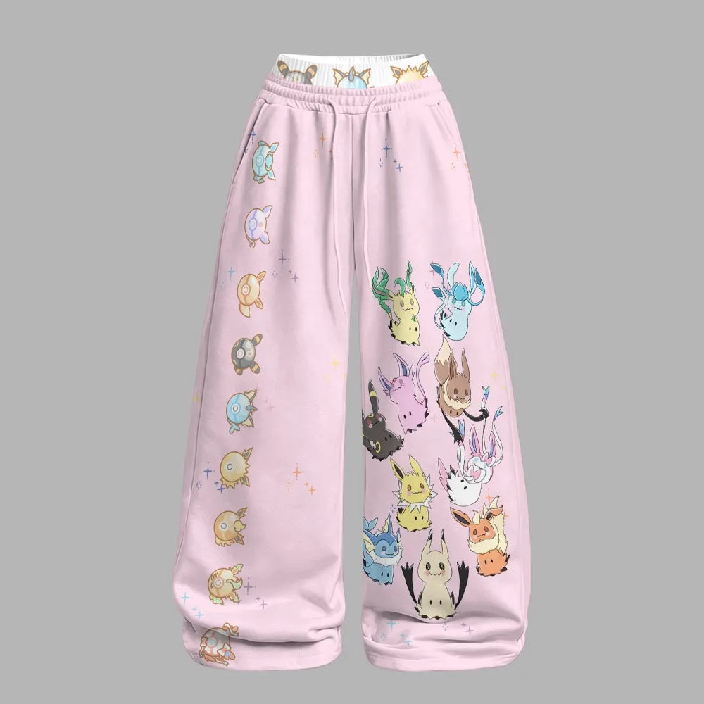 Pokémon Long-sleeved double-layer stretch pants set