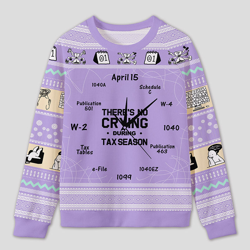 Personalized Tax Countdown Humor Ugly Sweater Office Holiday Party Gift for Accounting Pros