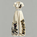Pokémon Drawstring Short Sleeve Top & Long Pants Two-Piece Set