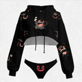 "Pokémon" Women's Cropped Hoodie & Thong Sets