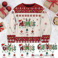 Personalized Mama's Deer Ones Christmas Ugly Sweater Grandma Ugly Sweater Crewneck Merry Christmas Sweatshirt Reindeer Christmas Gift