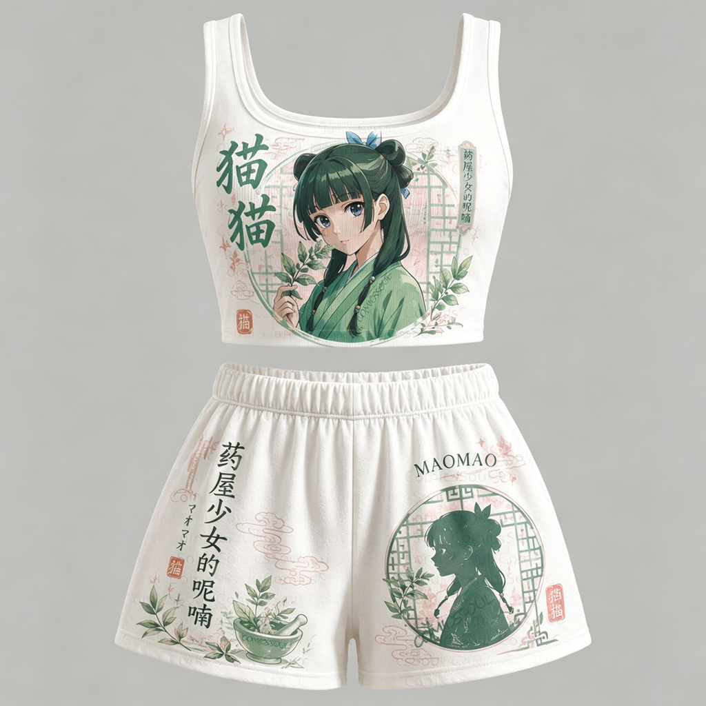 Animescollection The Apothecary Diaries Vest and shorts Two-Piece Set