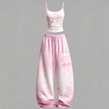 Puella Magi Madoka Magica Women's Top and Elastic-Waist Pants Two-Piece Set
