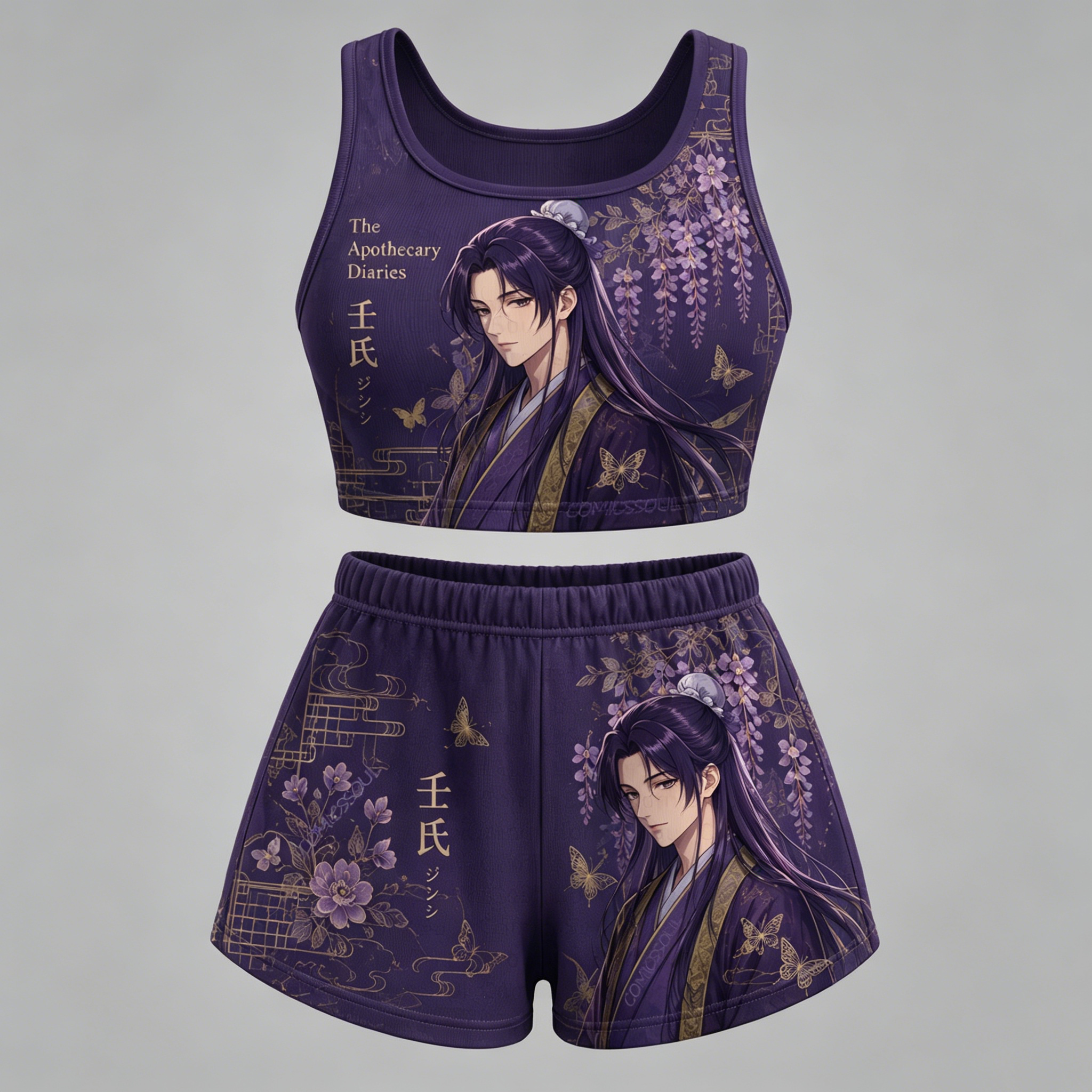 Animescollection The Apothecary Diaries Vest and shorts Two-Piece Set