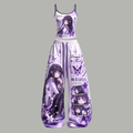 Puella Magi Madoka Magica Women's Top and Elastic-Waist Pants Two-Piece Set
