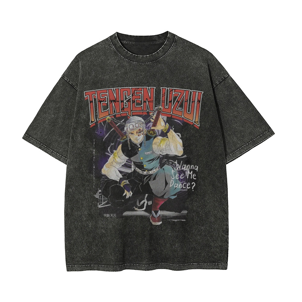 Tengen Uzui Vintage Oversized T-Shirt | Demon Slayer