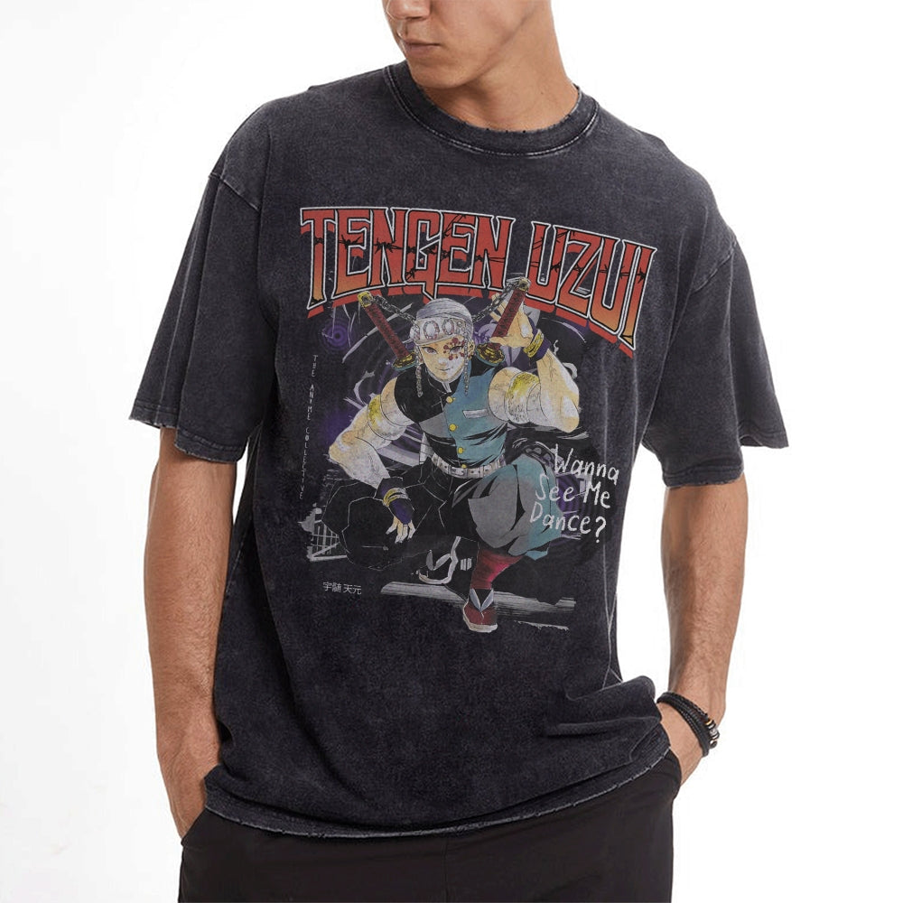 Tengen Uzui Vintage Oversized T-Shirt | Demon Slayer