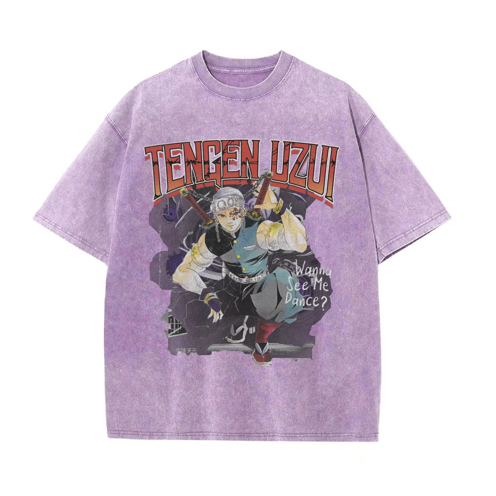 Tengen Uzui Vintage Oversized T-Shirt | Demon Slayer