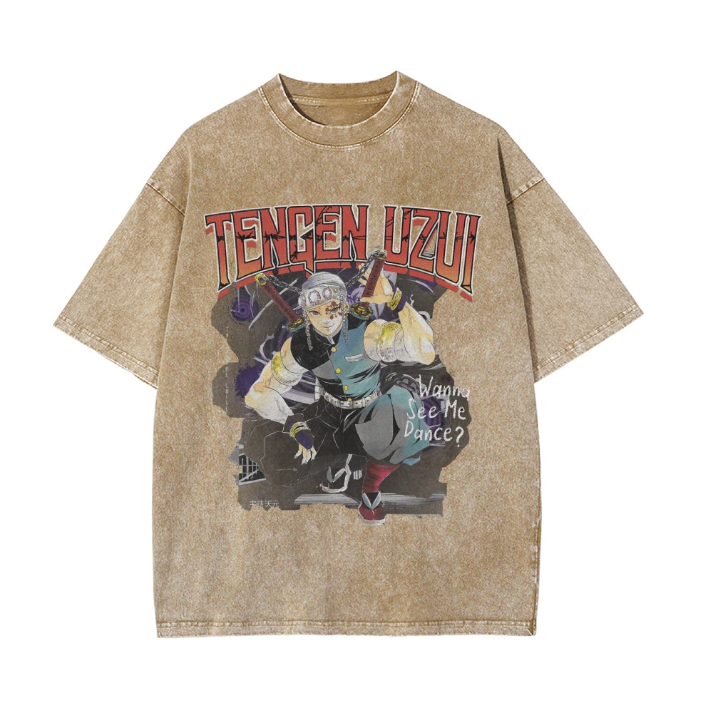 Tengen Uzui Vintage Oversized T-Shirt | Demon Slayer