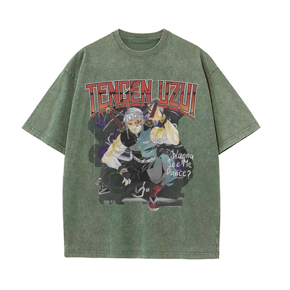 Tengen Uzui Vintage Oversized T-Shirt | Demon Slayer
