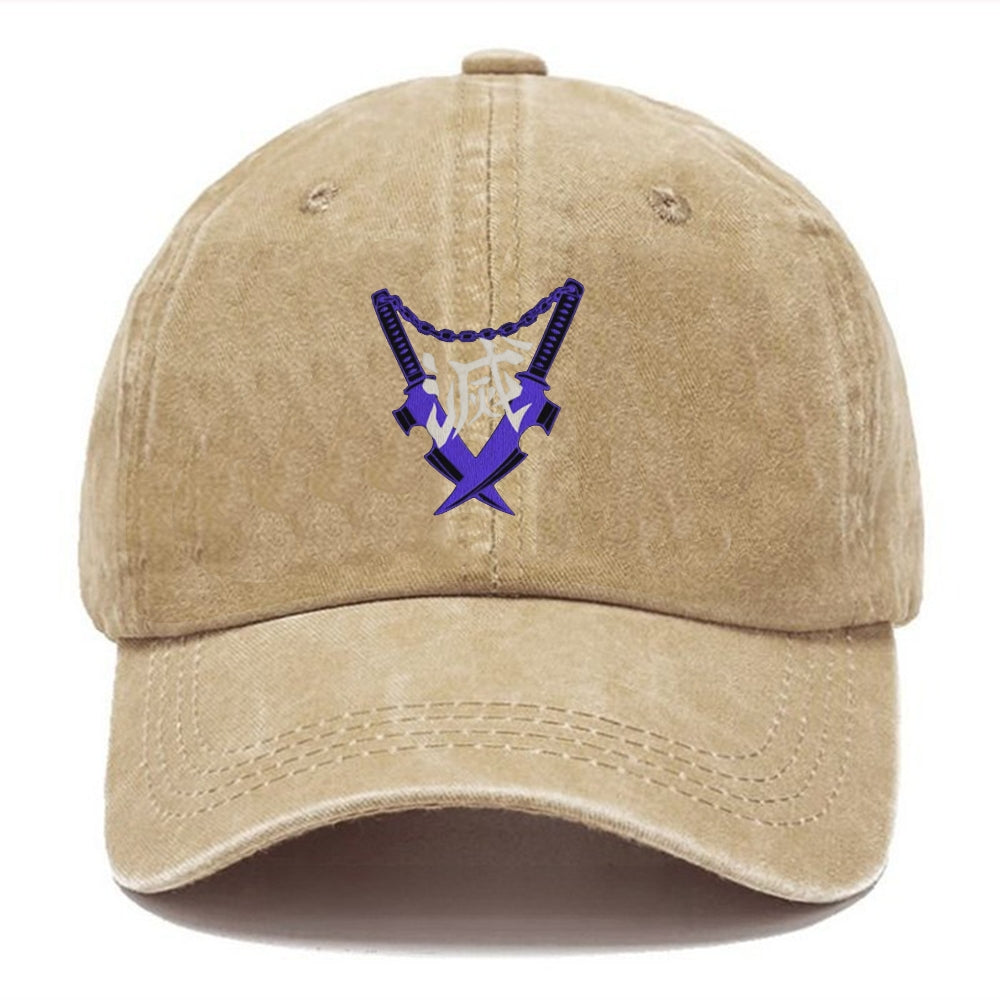Unisex Vintage Fashion Casual Washed Hat 06 | Demon Slayer