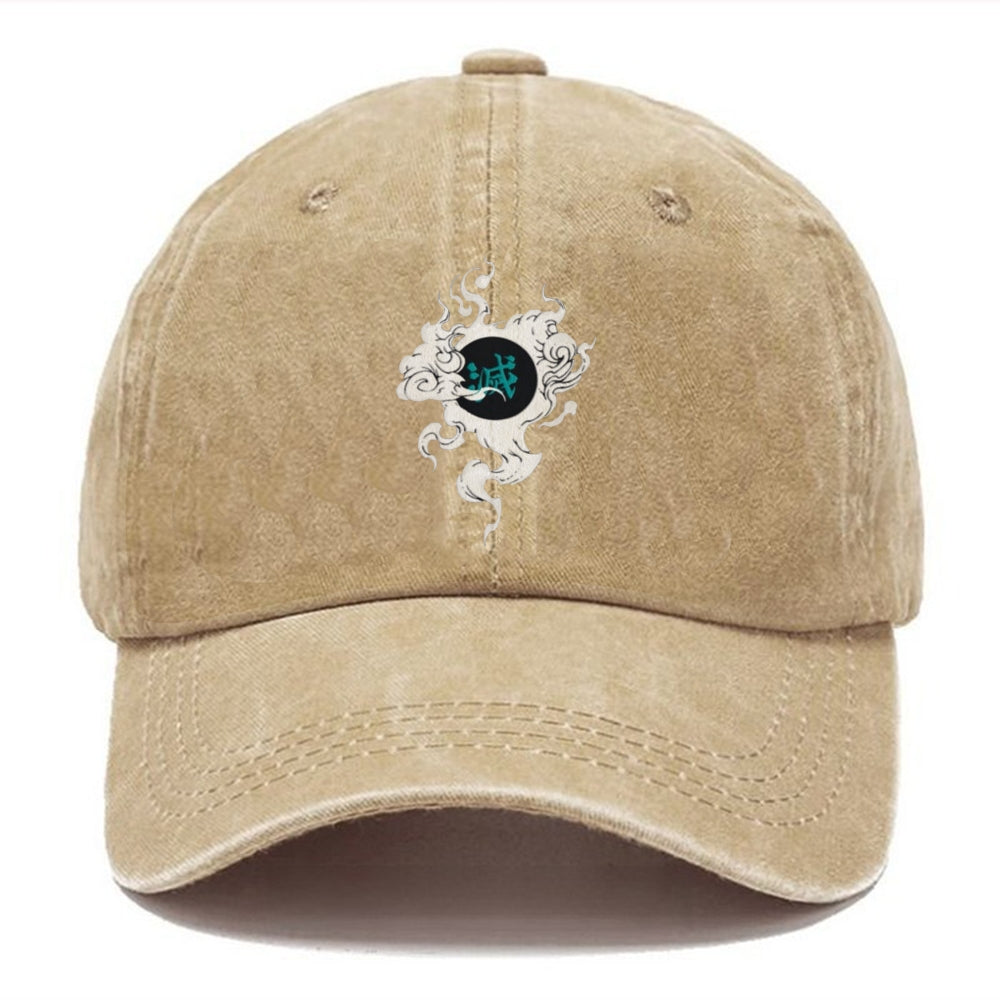 Unisex Vintage Fashion Casual Washed Hat 07 | Demon Slayer