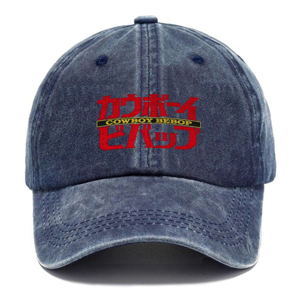 Unisex Retro Fashion Casual Washed | Cowboy Bebop Old School AnimeHat