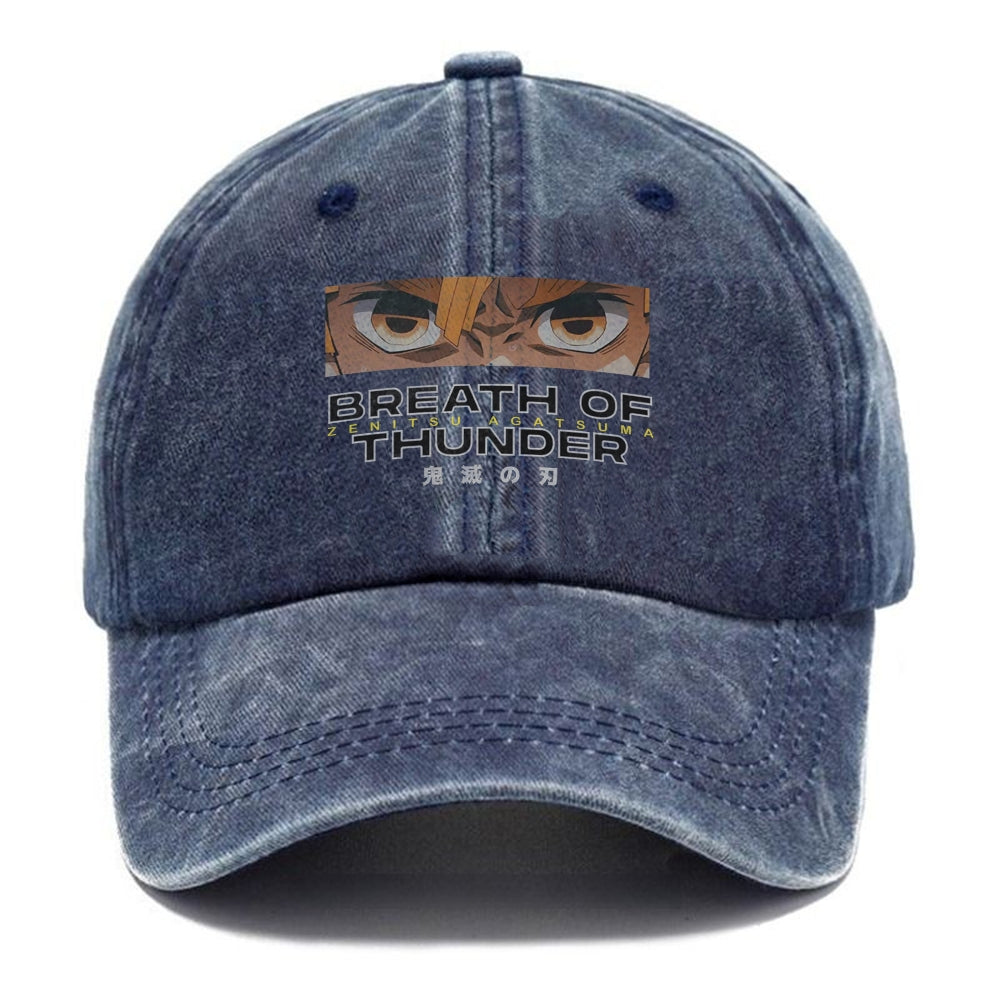 Unisex Vintage Fashion Casual Washed Hat 05 | Demon Slayer