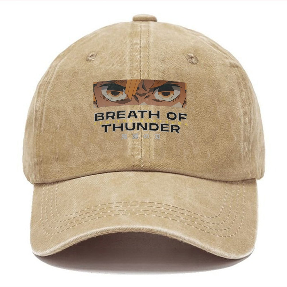 Unisex Vintage Fashion Casual Washed Hat 05 | Demon Slayer