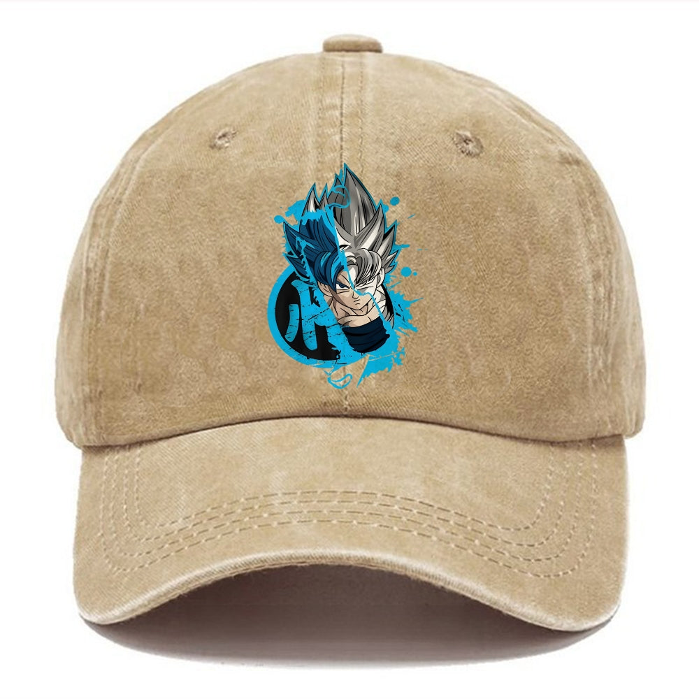 Unisex Vintage Fashion Casual Washed Hat 14 | Dragon Ball Super
