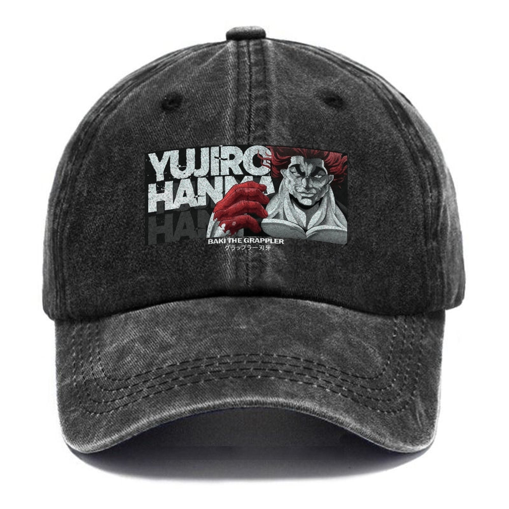 |Yujiro Hanma BakiUnisex Vintage Fashion Casual Washed Hat
