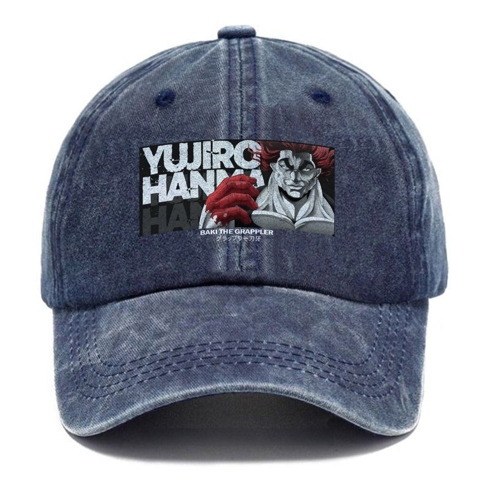 |Yujiro Hanma BakiUnisex Vintage Fashion Casual Washed Hat
