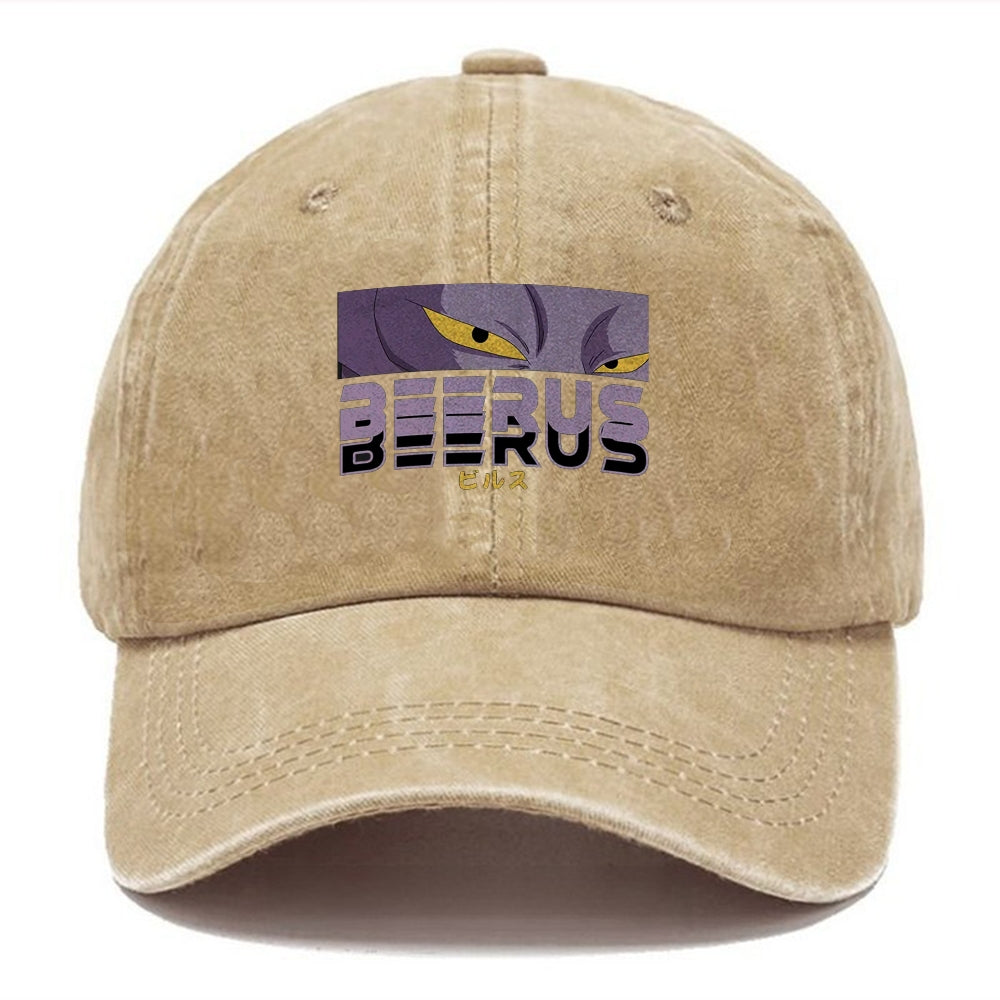 Unisex Vintage Fashion Casual Washed Hat 09 | Dragon Ball Super