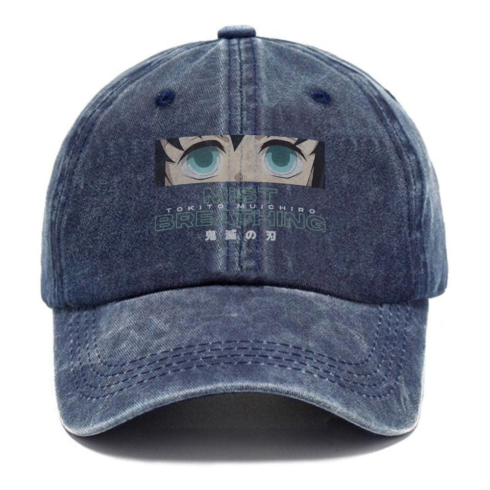 Unisex Vintage Fashion Casual Washed Hat 04 | Demon Slayer