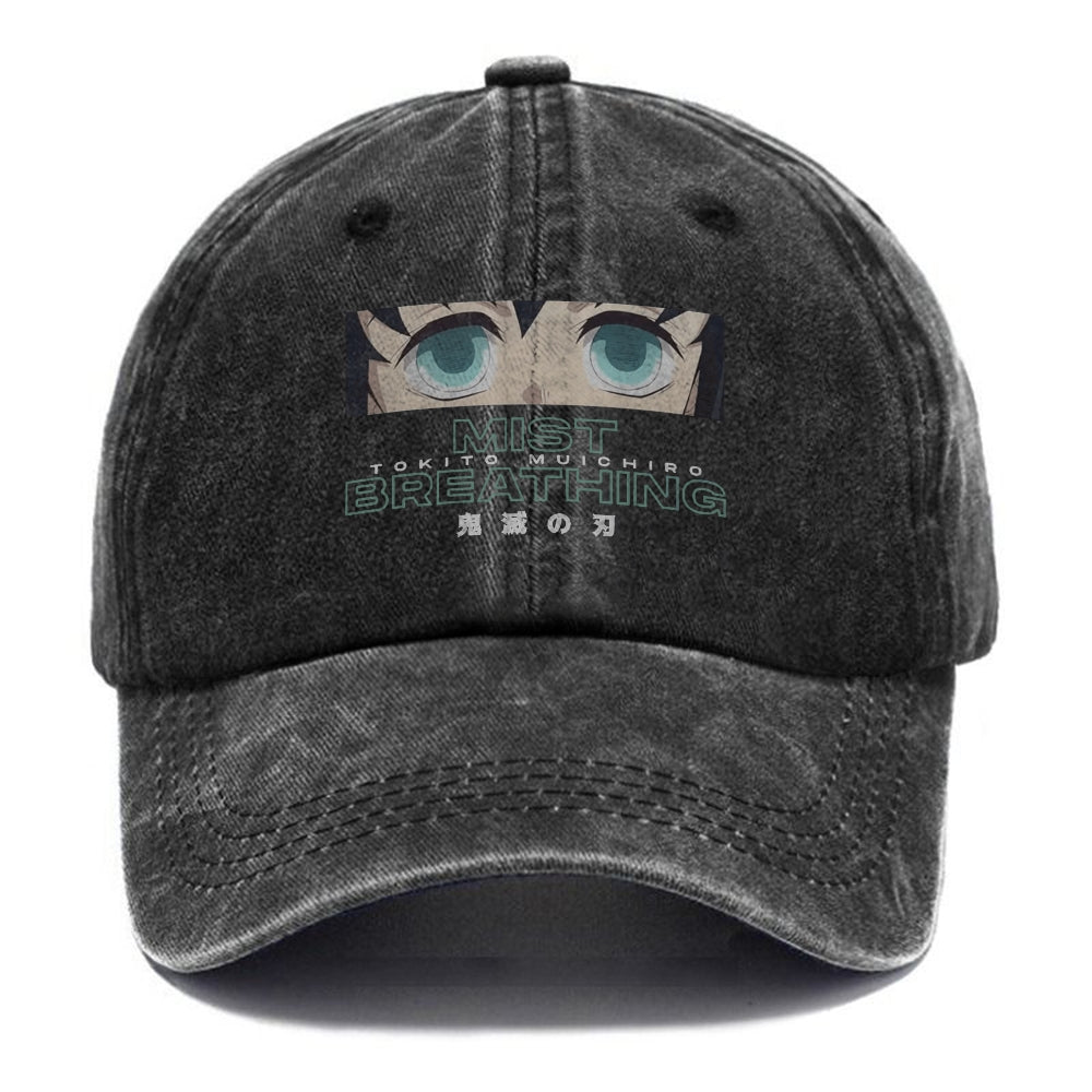 Unisex Vintage Fashion Casual Washed Hat 04 | Demon Slayer