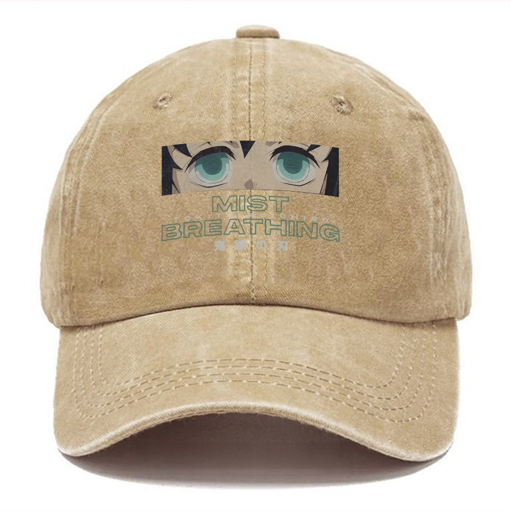 Unisex Vintage Fashion Casual Washed Hat 04 | Demon Slayer