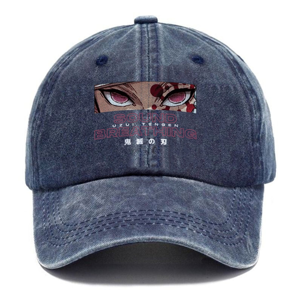 Unisex Vintage Fashion Casual Washed Hat 01 | Demon Slayer