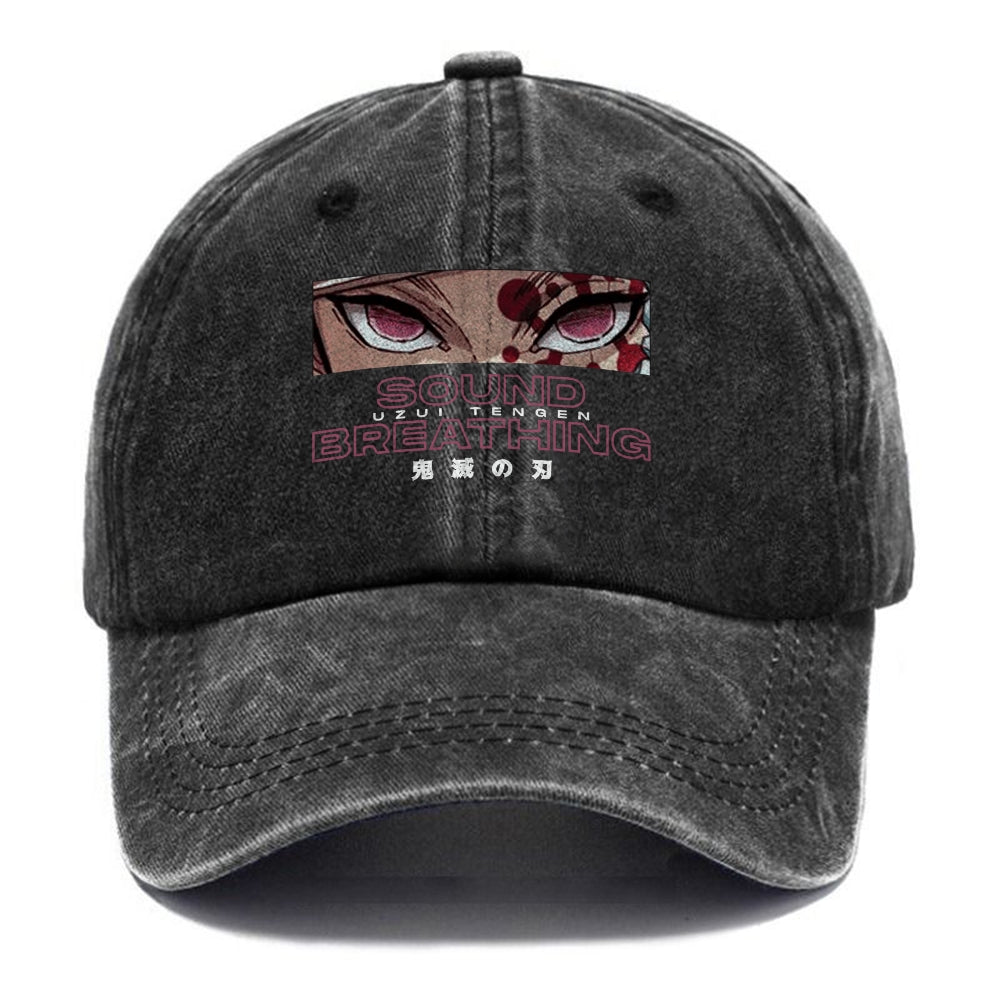 Unisex Vintage Fashion Casual Washed Hat 01 | Demon Slayer