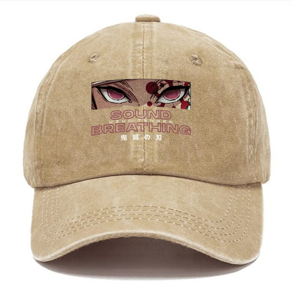 Unisex Vintage Fashion Casual Washed Hat 01 | Demon Slayer