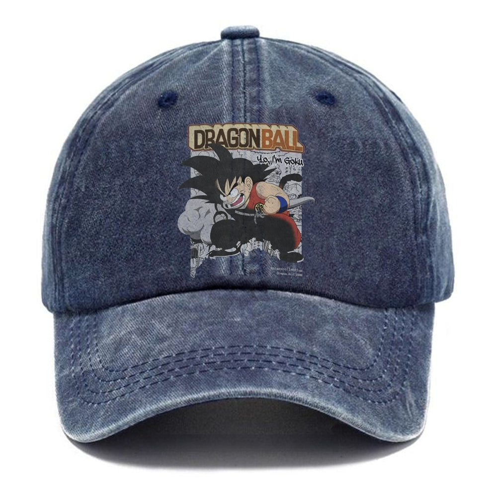 Unisex Vintage Fashion Casual Washed Hat 08 | Dragon Ball Super