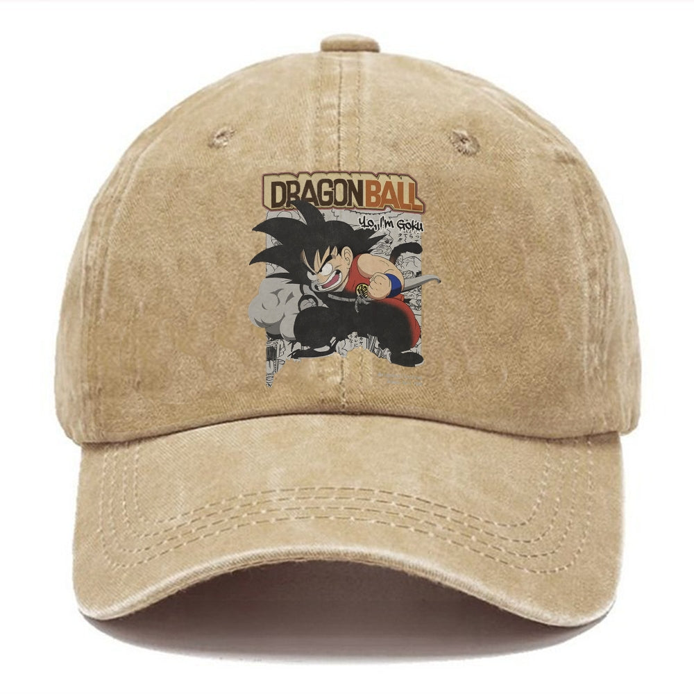 Unisex Vintage Fashion Casual Washed Hat 08 | Dragon Ball Super