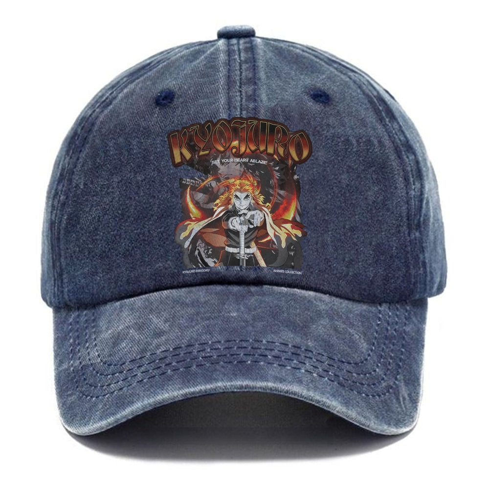 Unisex Vintage Fashion Casual Washed Hat 02 | Demon Slayer