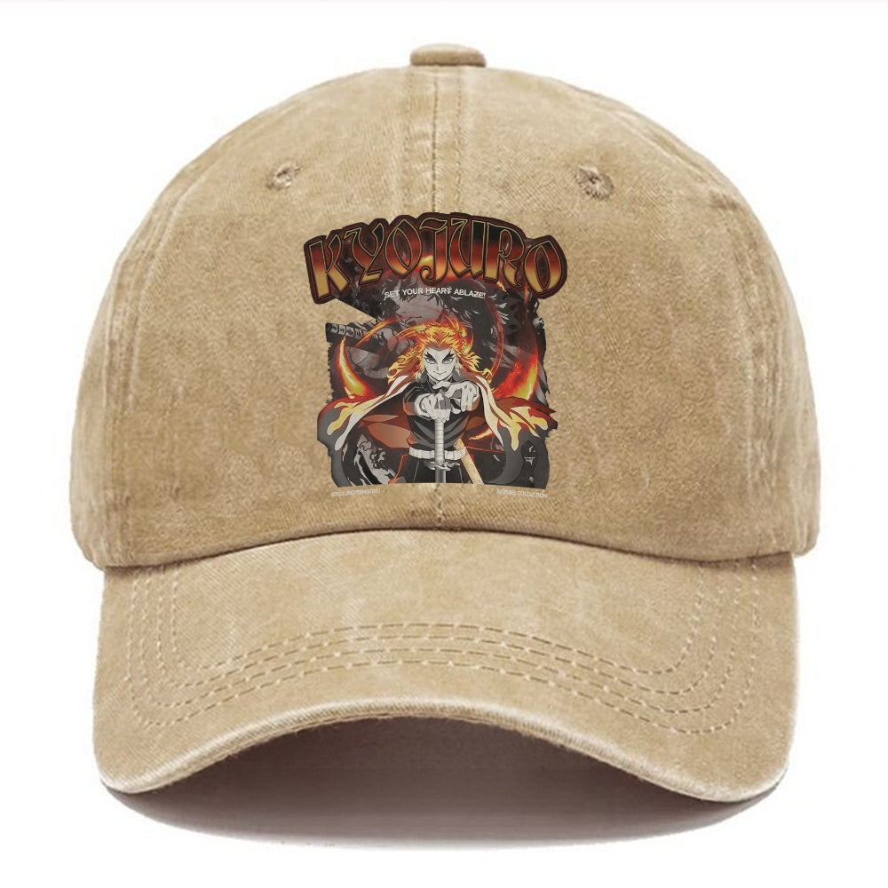 Unisex Vintage Fashion Casual Washed Hat 02 | Demon Slayer