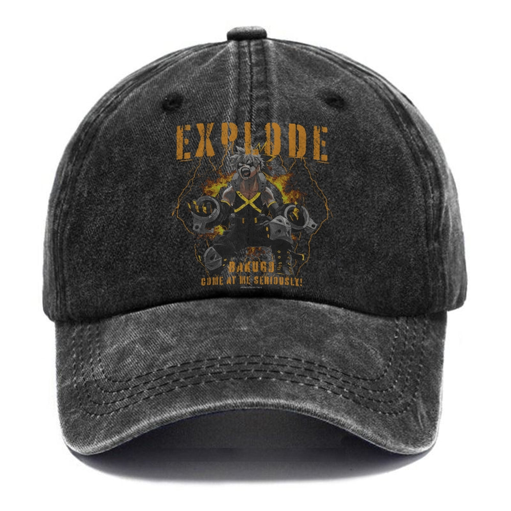 Unisex Vintage Fashion Casual Washed Hat 03 | My Hero Academia