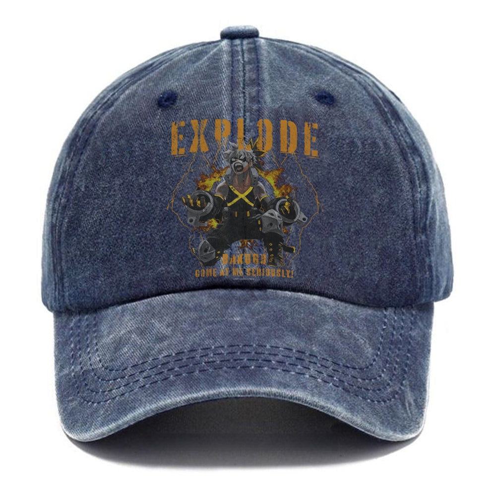 Unisex Vintage Fashion Casual Washed Hat 03 | My Hero Academia