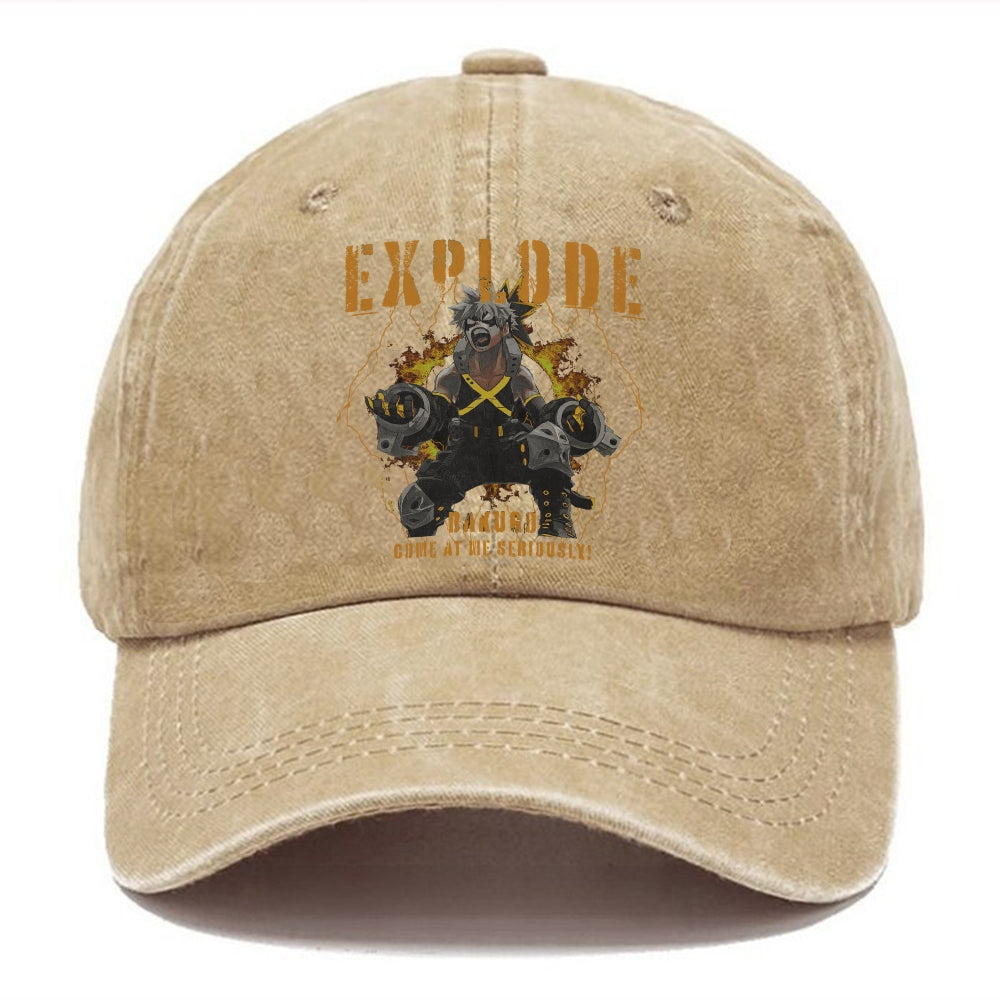 Unisex Vintage Fashion Casual Washed Hat 03 | My Hero Academia