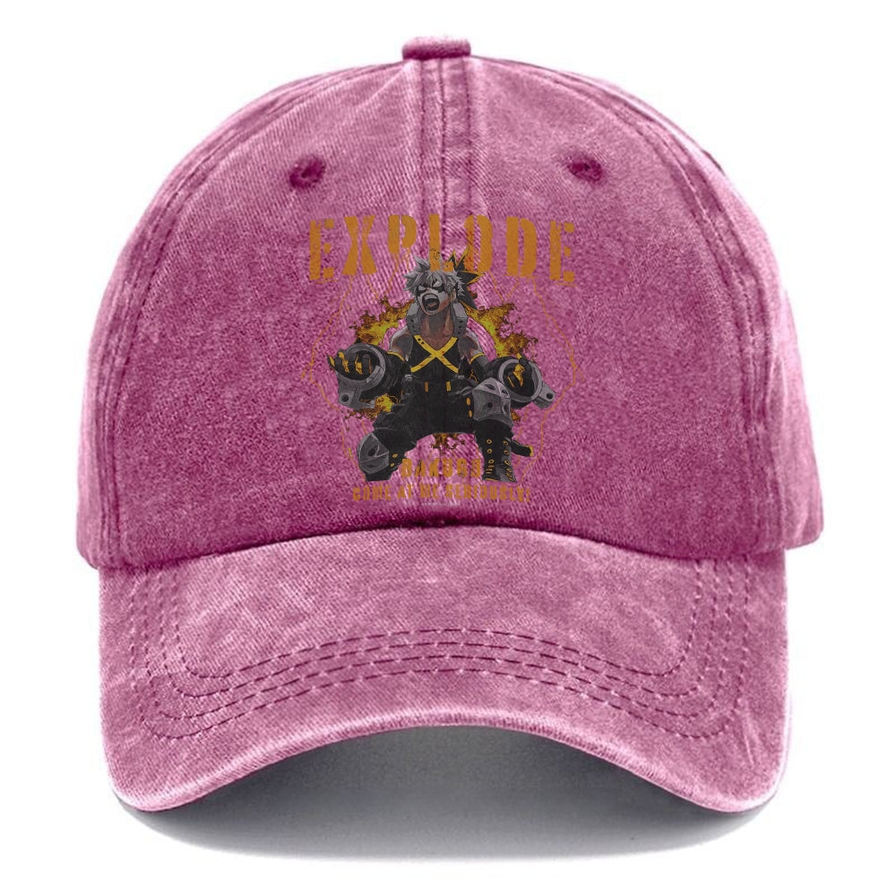 Unisex Vintage Fashion Casual Washed Hat 03 | My Hero Academia