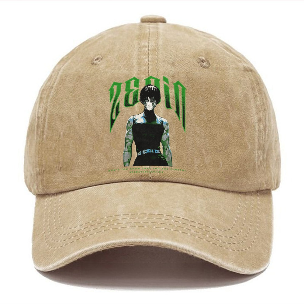 Unisex Vintage Fashion Casual Washed Hat 02 | Jujutsu Kaisen