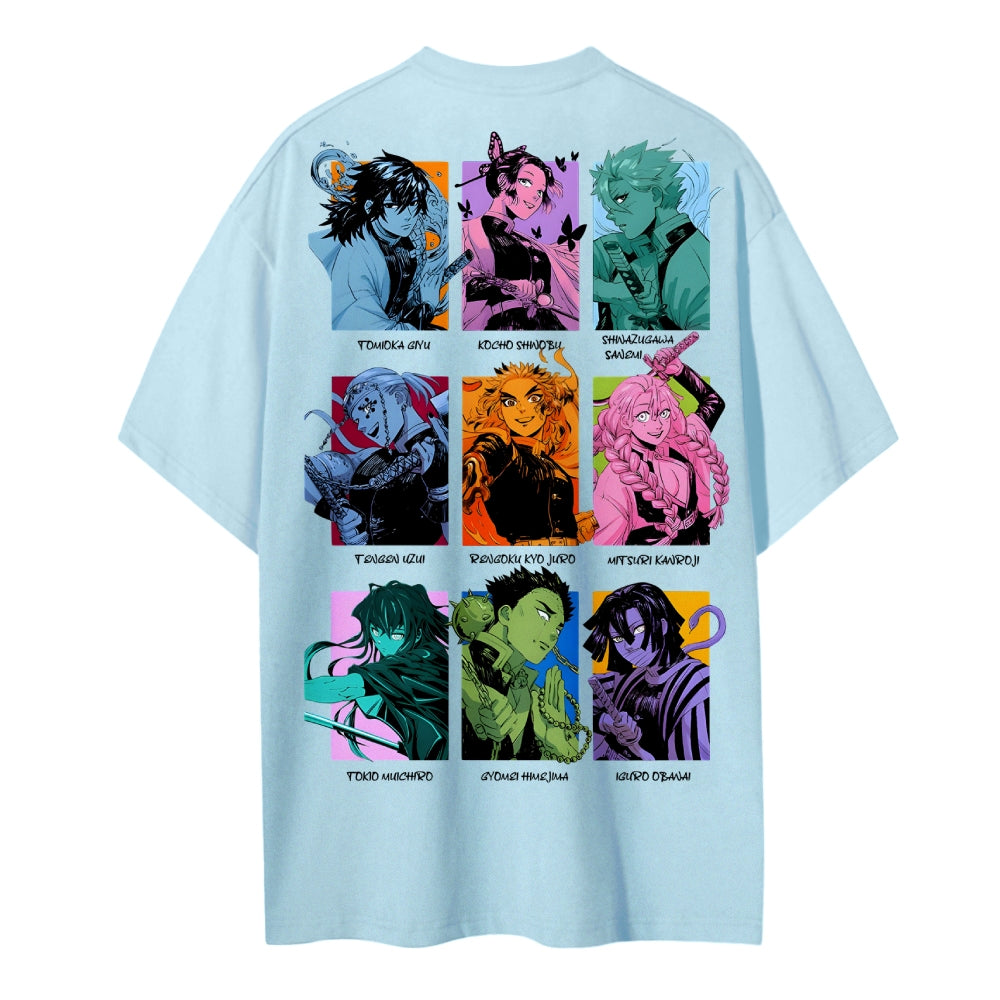Demon Slayer Cotton Unisex Round Neck Anime T-shirt