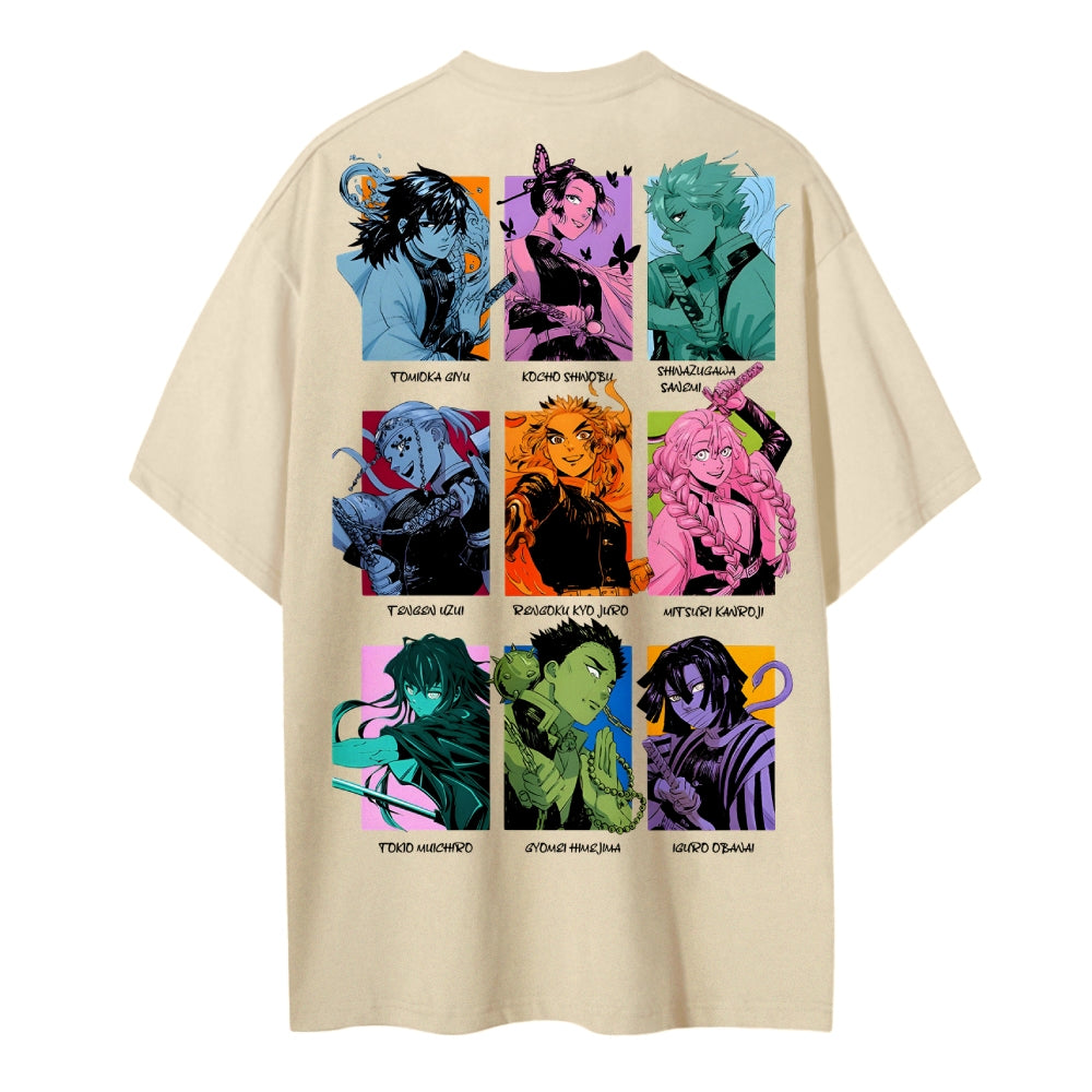 Demon Slayer Cotton Unisex Round Neck Anime T-shirt