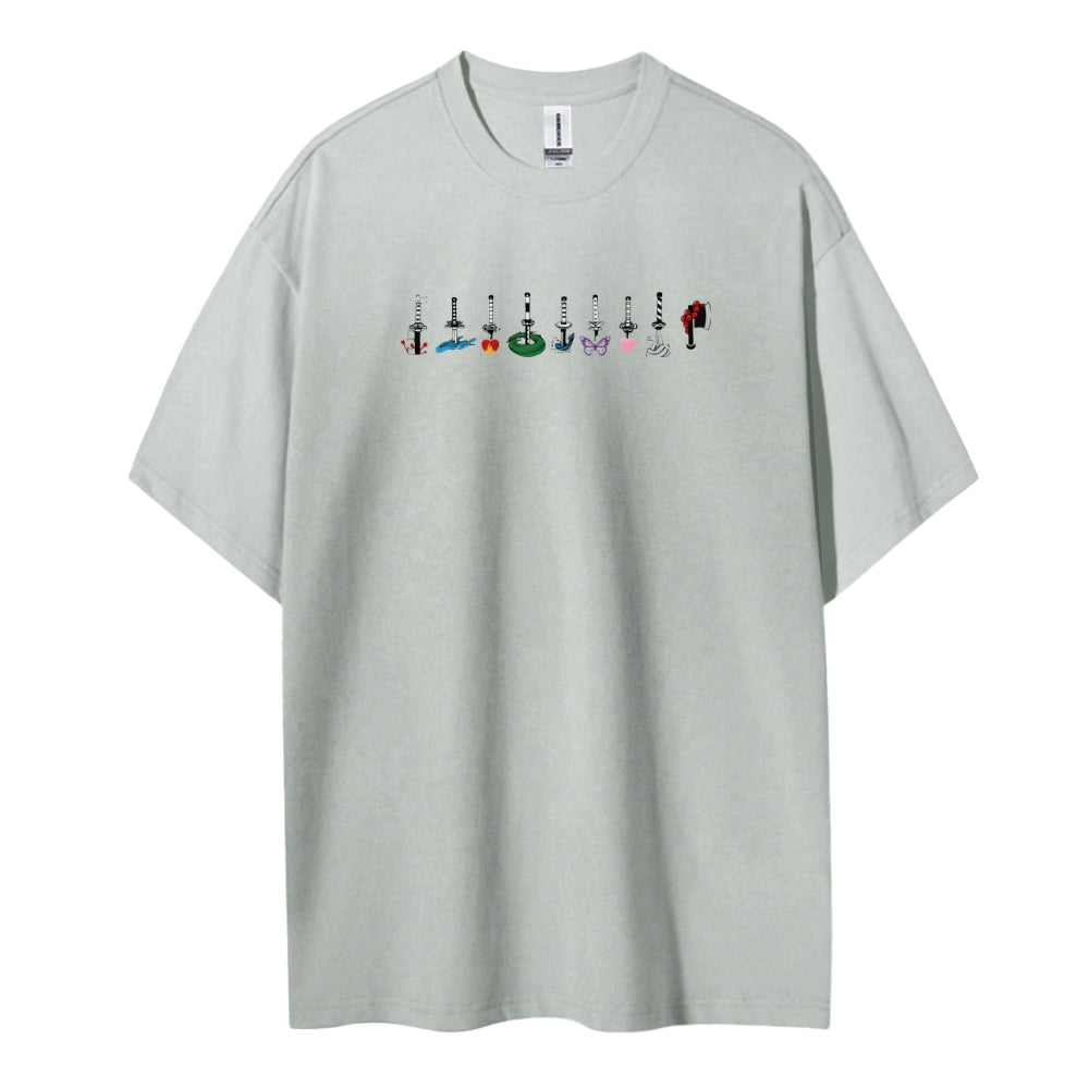 Demon Slayer Cotton Unisex Round Neck Anime T-shirt