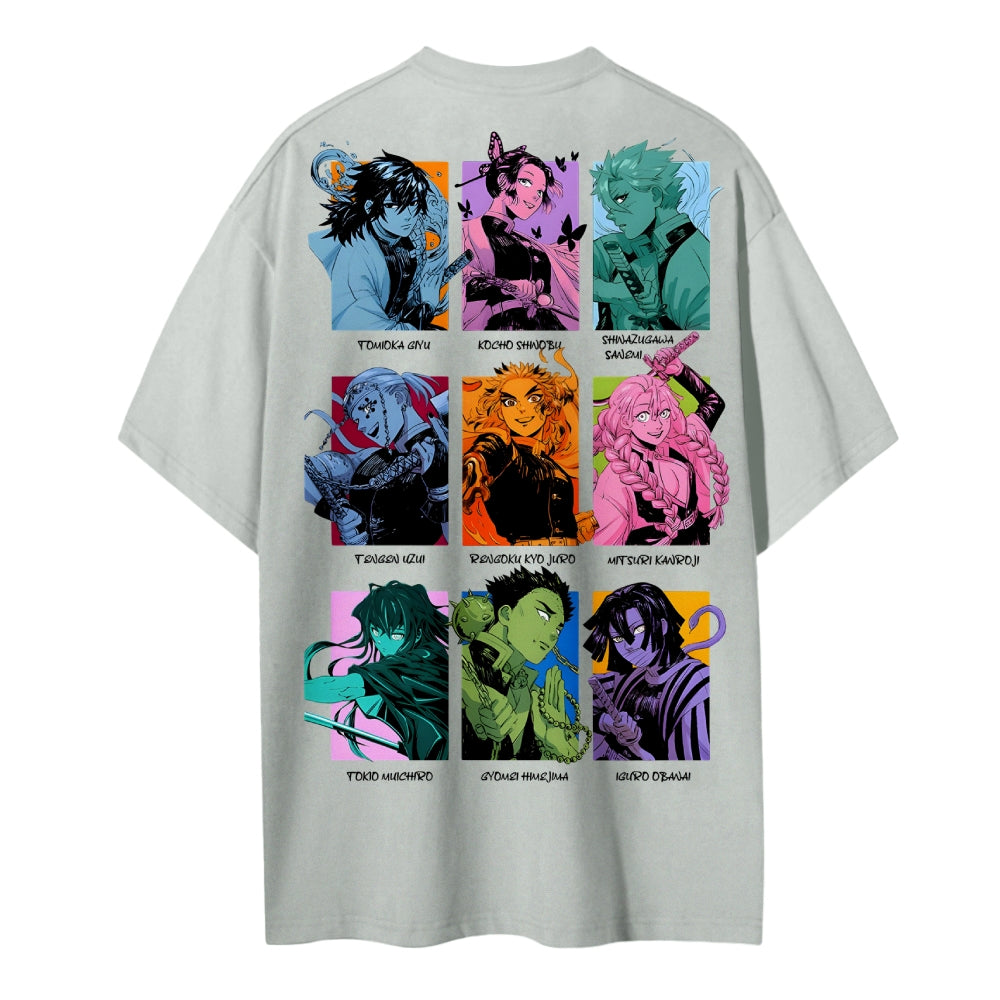 Demon Slayer Cotton Unisex Round Neck Anime T-shirt