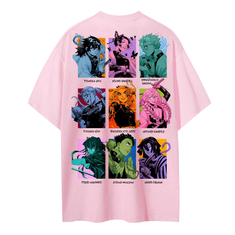 Demon Slayer Cotton Unisex Round Neck Anime T-shirt