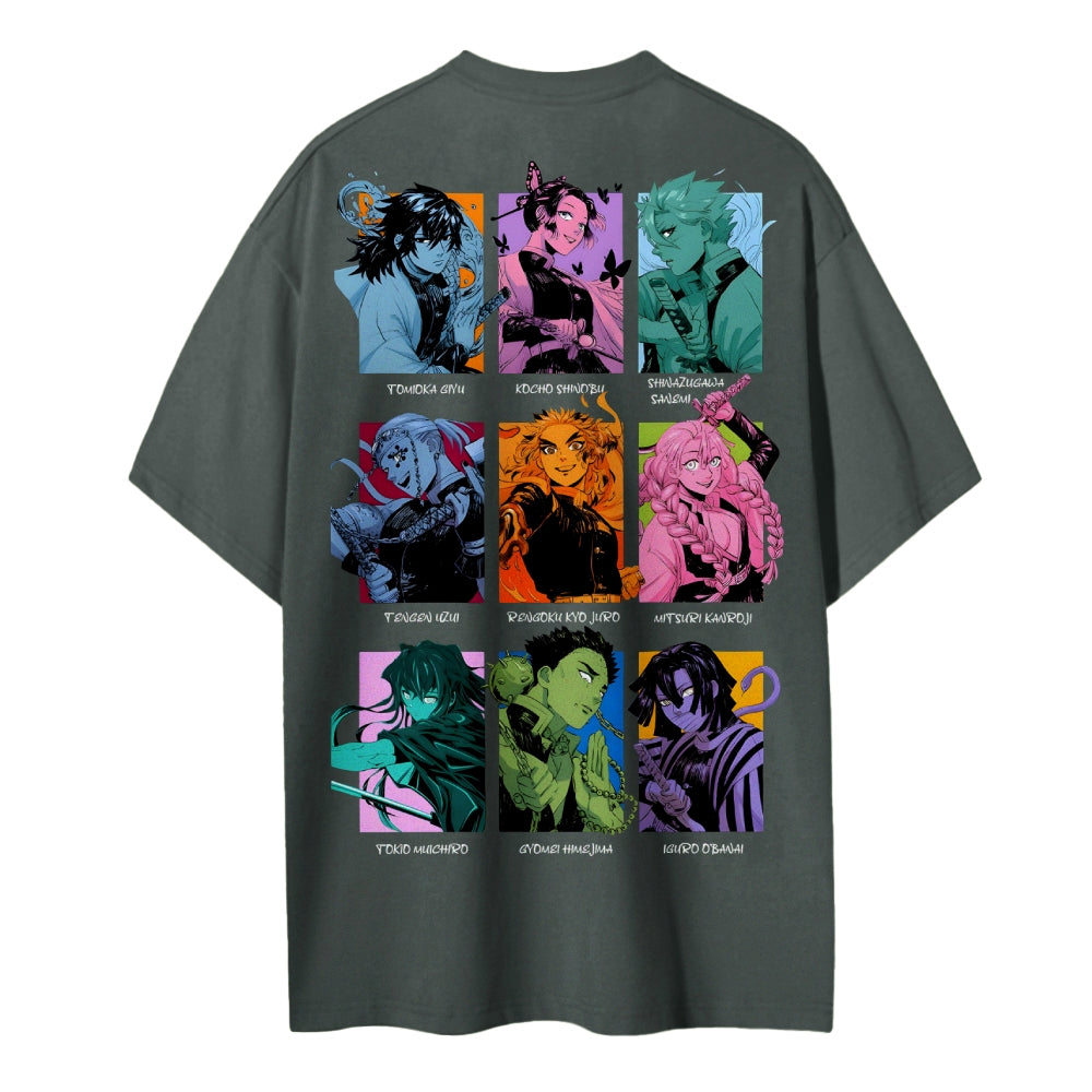 Demon Slayer Cotton Unisex Round Neck Anime T-shirt