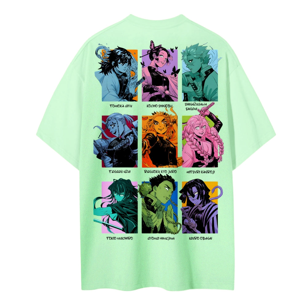 Demon Slayer Cotton Unisex Round Neck Anime T-shirt