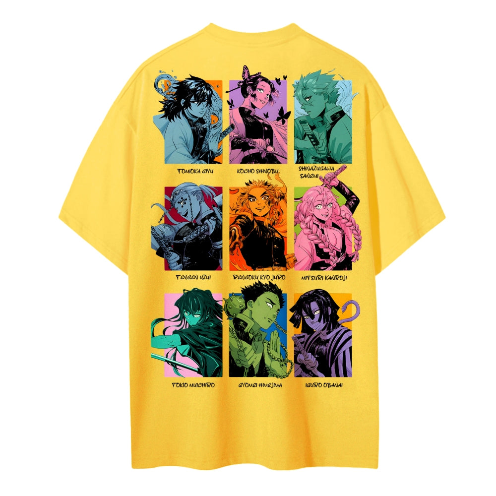 Demon Slayer Cotton Unisex Round Neck Anime T-shirt