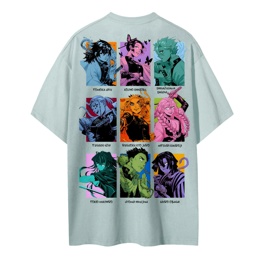Demon Slayer Cotton Unisex Round Neck Anime T-shirt
