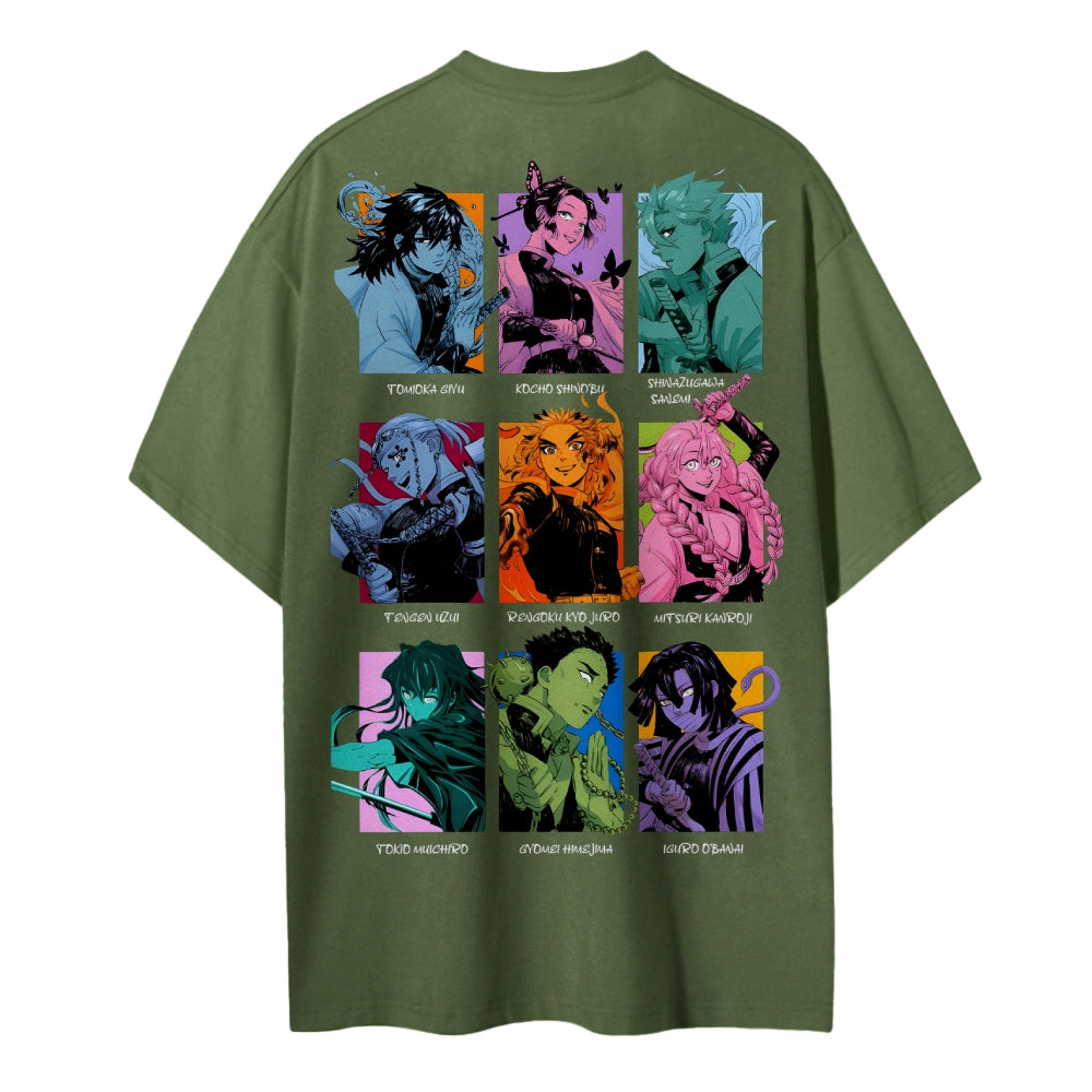 Demon Slayer Cotton Unisex Round Neck Anime T-shirt