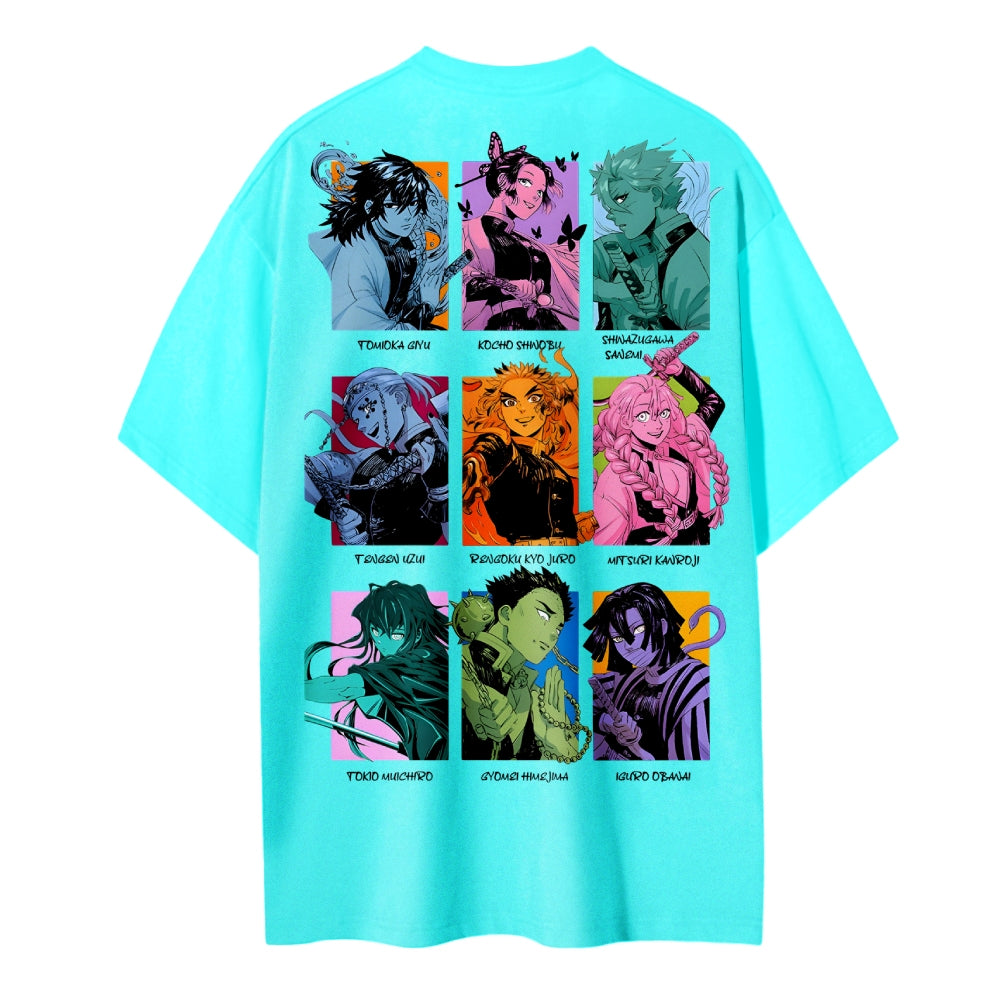 Demon Slayer Cotton Unisex Round Neck Anime T-shirt